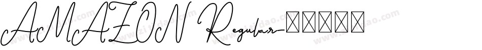 AMAZON Regular字体转换